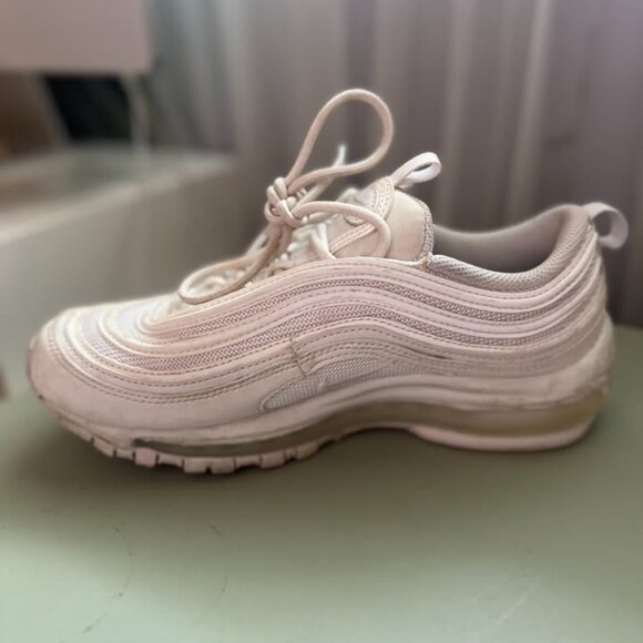 Triple White Nike Air Max 97 Women's Size 7 - Picture 6 of 12